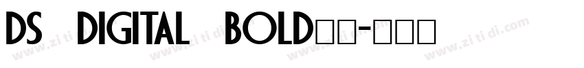 ds digital bold字体字体转换